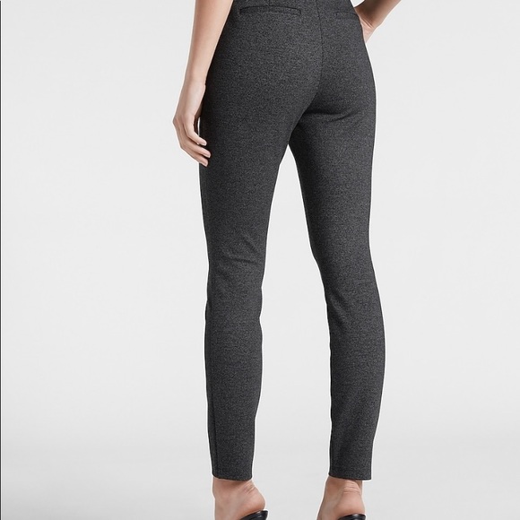 Express high waisted ponte tweed legging pants - Picture 4 of 10